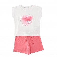 I DO σετ μπλούζα σορτς 4.G544-0113 λευκό